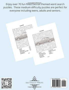 Detroit Large Print Word Search Puzzle Book product photo 2