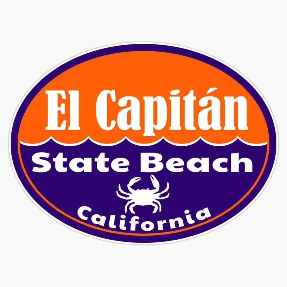 Surf California El Capitan State Beach Surfing Vinyl Sticker main product photo