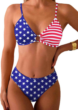 USA American Flag Pattern Bikini s product photo 3