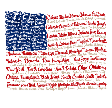 USA States & Cities American Flag Windbreaker Jacket