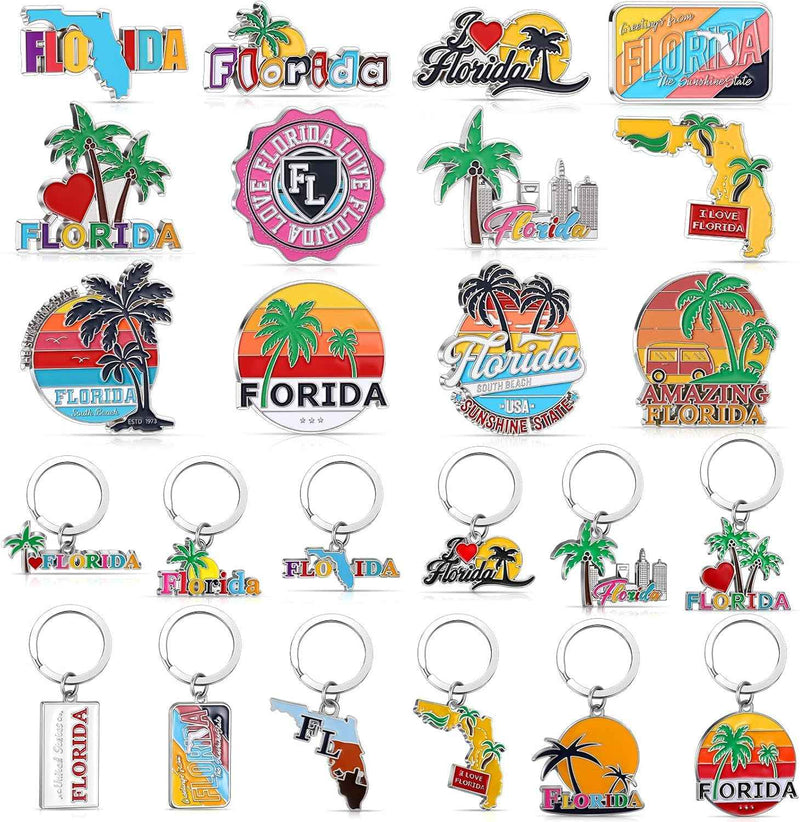 Florida Fridge Magnets & Keychains (24-Pack)