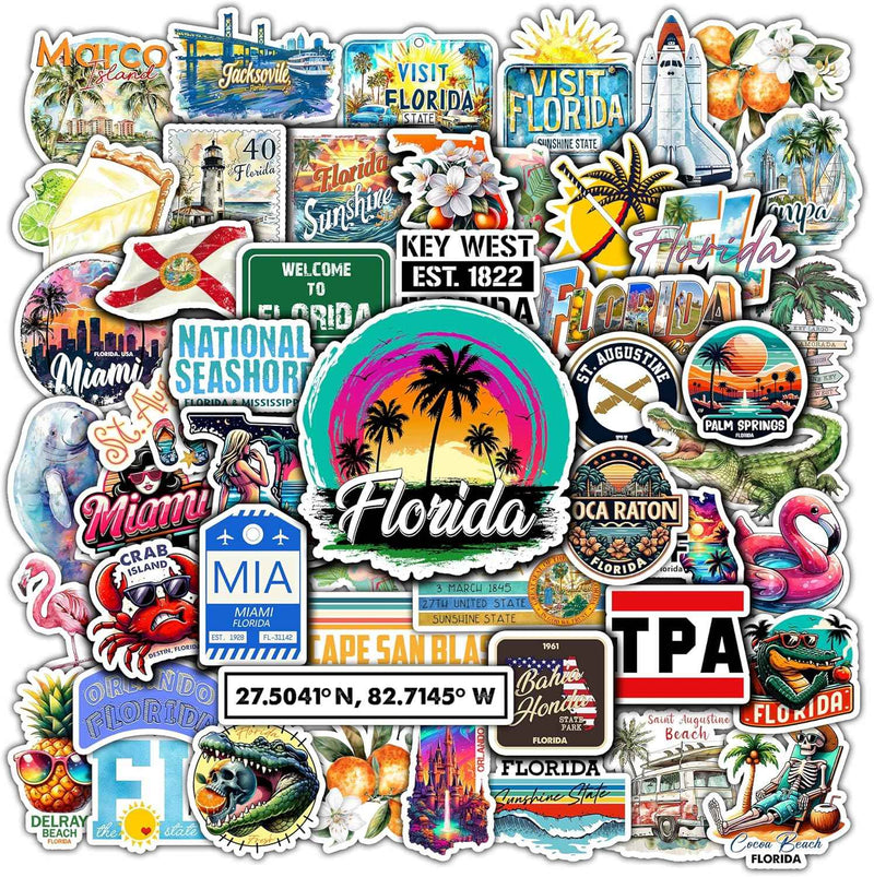 Florida Stickers Pack of 50