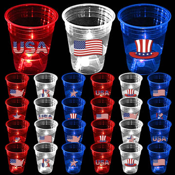 Glow in Dark Plastic 16oz Party Cups 40 Pack product photo 2