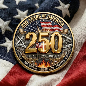 God Bless America In God We Trust One Nation Under God Pack of 5 Coins product photo 3