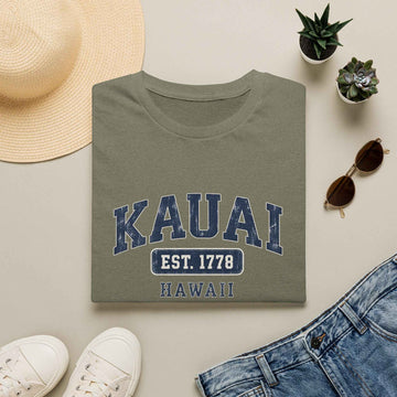 Kauai Est 1778 Hawaii T Shirt Vintage Island Tee product photo 3