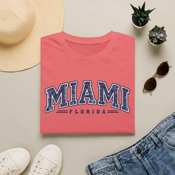 Miami Florida Vintage Collegiate T Shirt product photo 3