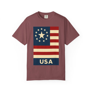 Modern American Flag USA T Shirt product photo 3