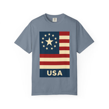 Modern American Flag USA T Shirt product photo 5