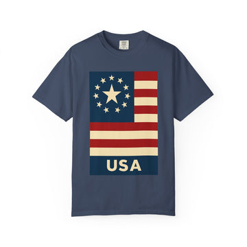 Modern American Flag USA T Shirt product photo 6