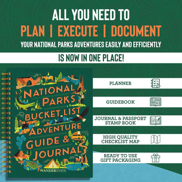 National Parks Wall Map Bucket List Adventure Guide Journal product photo 2