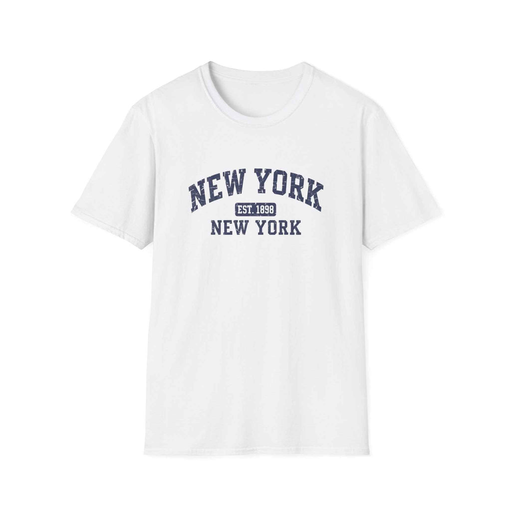 New York Vintage College Tee New York Est 1898 Graphic T Shirt main product photo