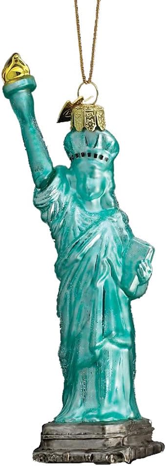 Kurt Adler 5 1 2 Inch Blown Glass Statue of Liberty Ornament product photo