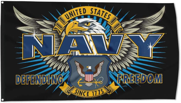 United States US Navy Defending Freedom Since 1775 Flag