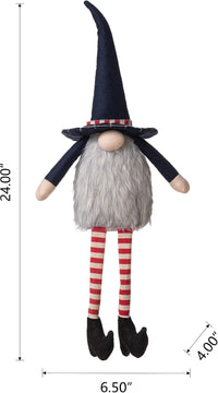 Patriotic Gnome Doll Elf Shelf Ornament 24 inches product photo 2