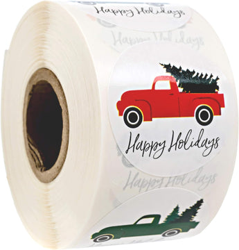 Patriotic USA Holiday Christmas Sticker Assortment 500 Sticker Pack product photo 2