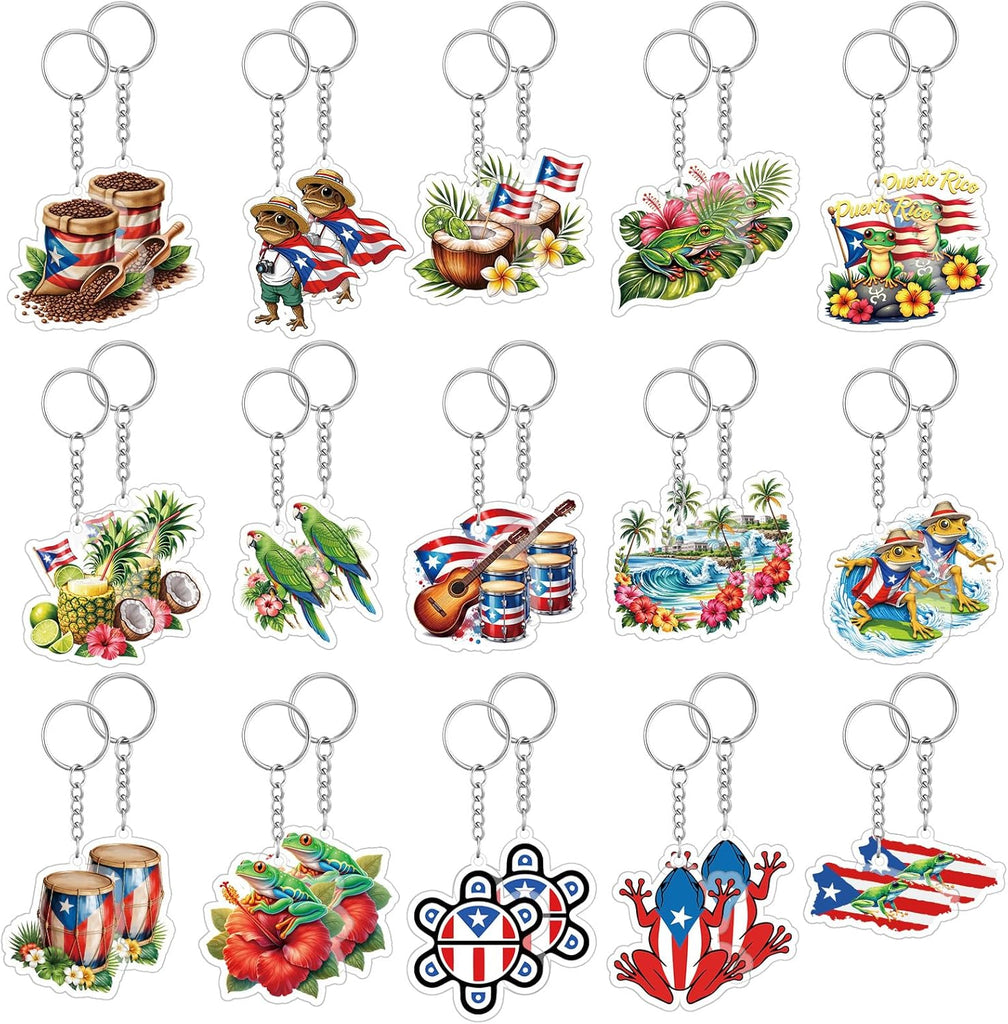Puerto Rico Keychains Pack of 15 main product photo