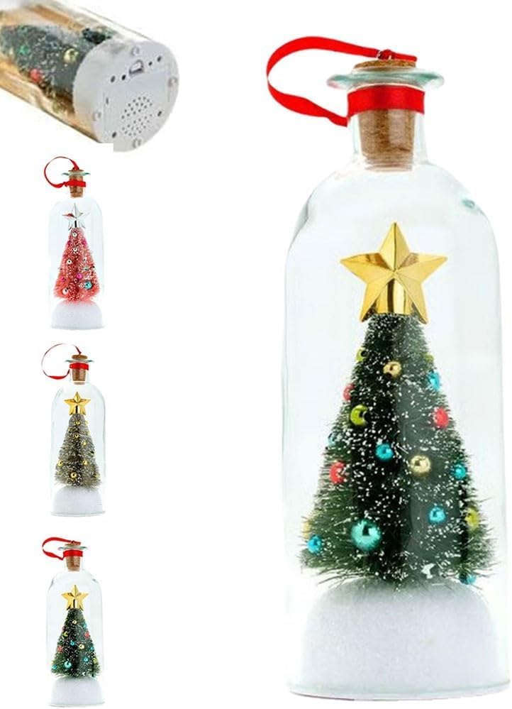 Record Voice Message Activated Christmas Tree Message in A Bottle main product photo