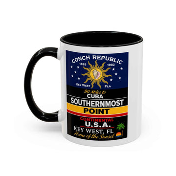 Southernmost Point Key West Coffee Mug Conch Republic Souvenir Accent Mug product photo 2