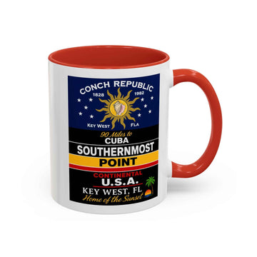 Southernmost Point Key West Coffee Mug Conch Republic Souvenir Accent Mug product photo 3