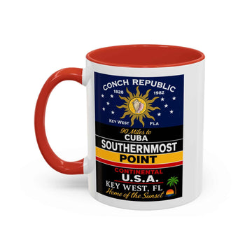 Southernmost Point Key West Coffee Mug Conch Republic Souvenir Accent Mug product photo 4