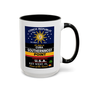 Southernmost Point Key West Coffee Mug Conch Republic Souvenir Accent Mug product photo 6