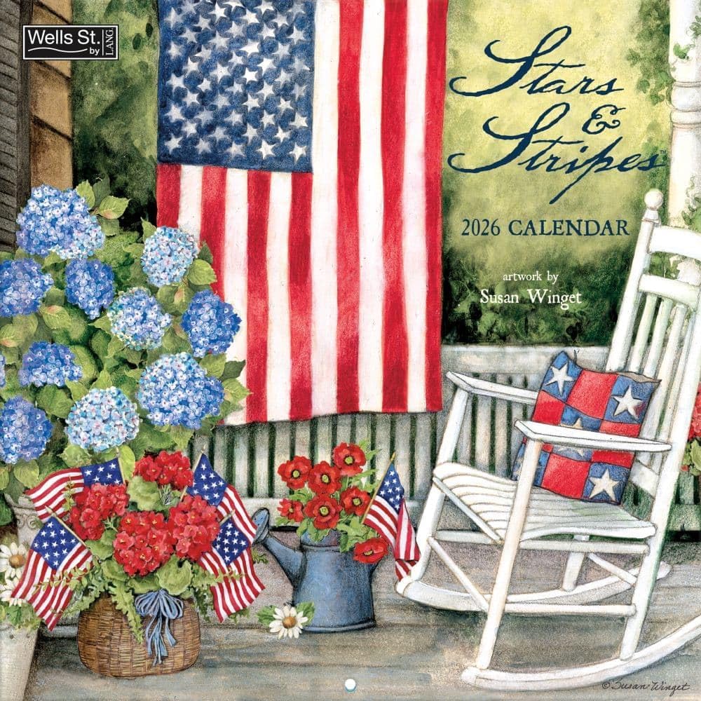 Stars Stripes 2026 12X12 Wall Calendar main product photo