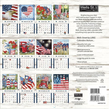 Stars Stripes 2026 12X12 Wall Calendar product photo 2