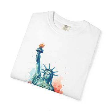 Statue of Liberty Watercolor T Shirt product photo 3