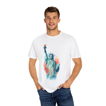 Statue of Liberty Watercolor T Shirt product photo 4