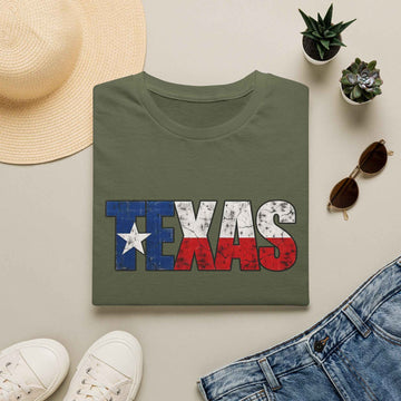 Texas Flag T Shirt Vintage Distressed TEXAS Graphic Tee product photo 3