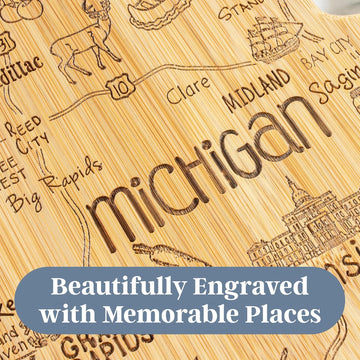 State of Michigan Mitten Shaped Cutting Board product photo 4