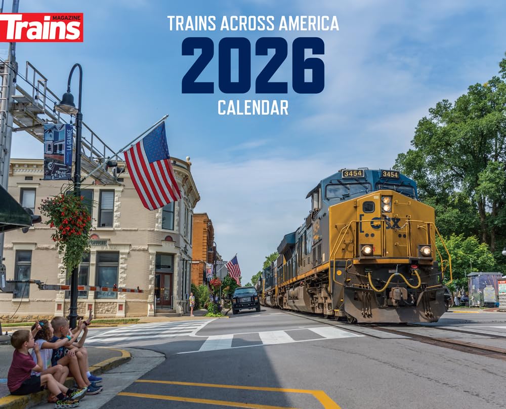 Trains Across America Wall Calendar 2026 main product photo