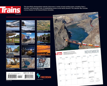 Trains Across America Wall Calendar 2026 product photo 2