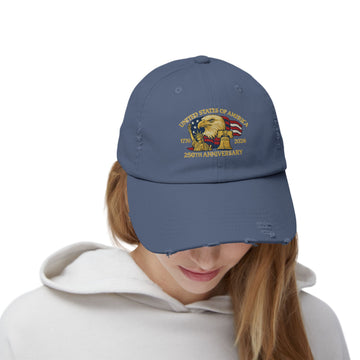 United States of America 1776 2026 Distressed Baseball Hat product photo 2