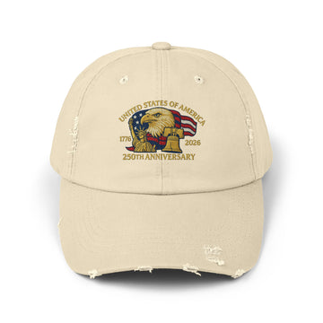 United States of America 1776 2026 Distressed Baseball Hat product photo 3