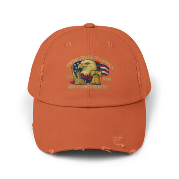 United States of America 1776 2026 Distressed Baseball Hat product photo 4