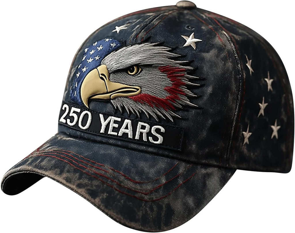 250 Years Bald Eagle Patriotic Hat Stars and American Flag product photo