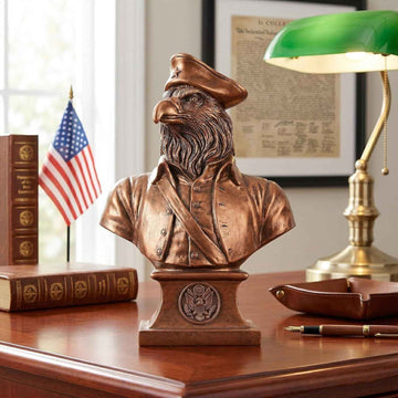 Bronze US Military Eagle Bust Sculpture product photo 3