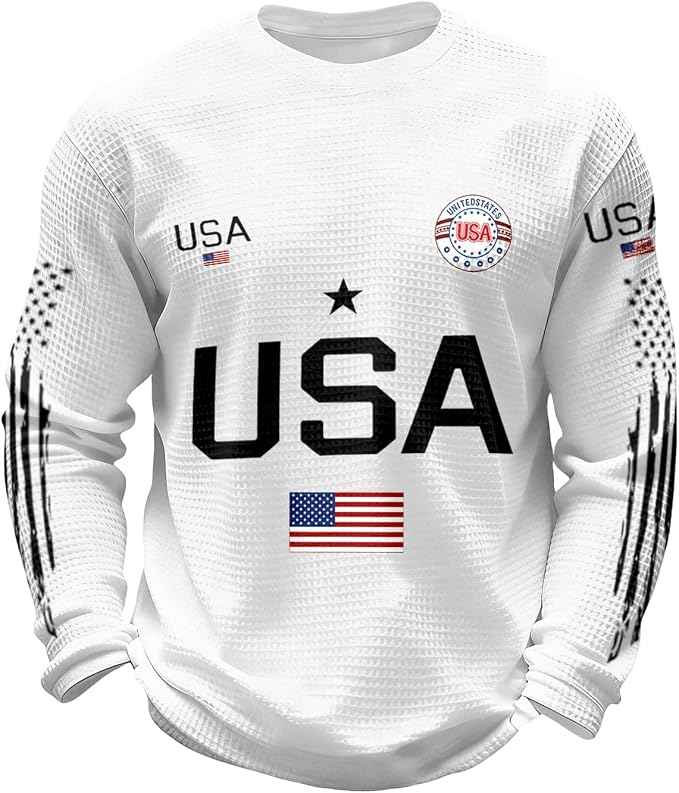 USA Soccer Long Sleeve Thermal Sports Style T Shirt white product photo