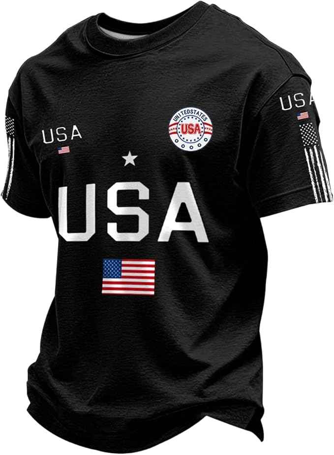 USA Soccer T Shirt Sports Style Tee black product photo