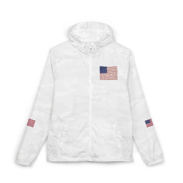 USA States Cities American Flag Windbreaker Jacket product photo 3