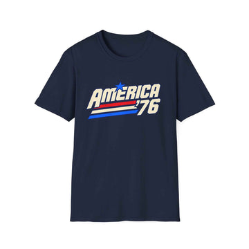 Vintage 70 s America 76 Retro T Shirt Worn Look product photo 2