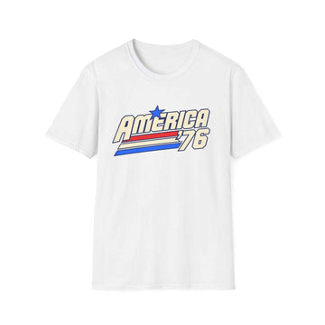 Vintage 70 s America 76 Retro T Shirt Worn Look product photo 3