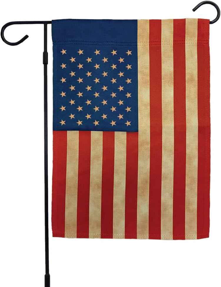 Vintage USA American Flag Garden Flag 12x18 Double sided main product photo