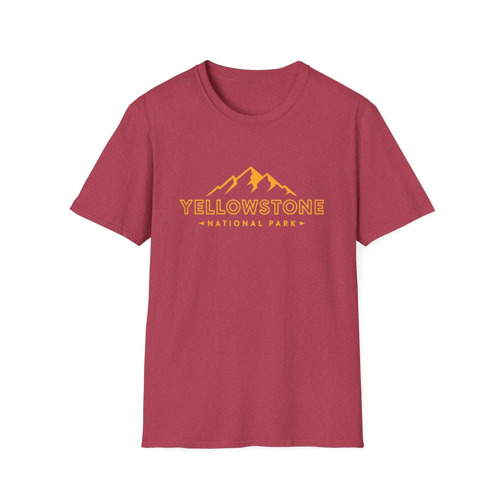 Yellowstone National Park T Shirt Retro Mountain Graphic Tee main product photo