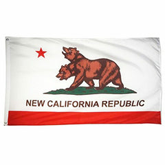 New California Republic Flag Two Head Bear