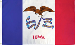 Official Iowa State Flag Eagle Liberties Rights Prize - the State Flag of IA USA