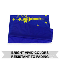 2 Flag Set - City of Indianapolis & Official Indiana State Flag of IN