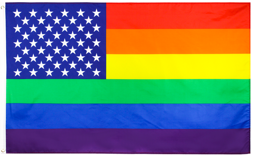 Pride LGBTQ American Flag