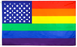 Pride LGBTQ American Flag